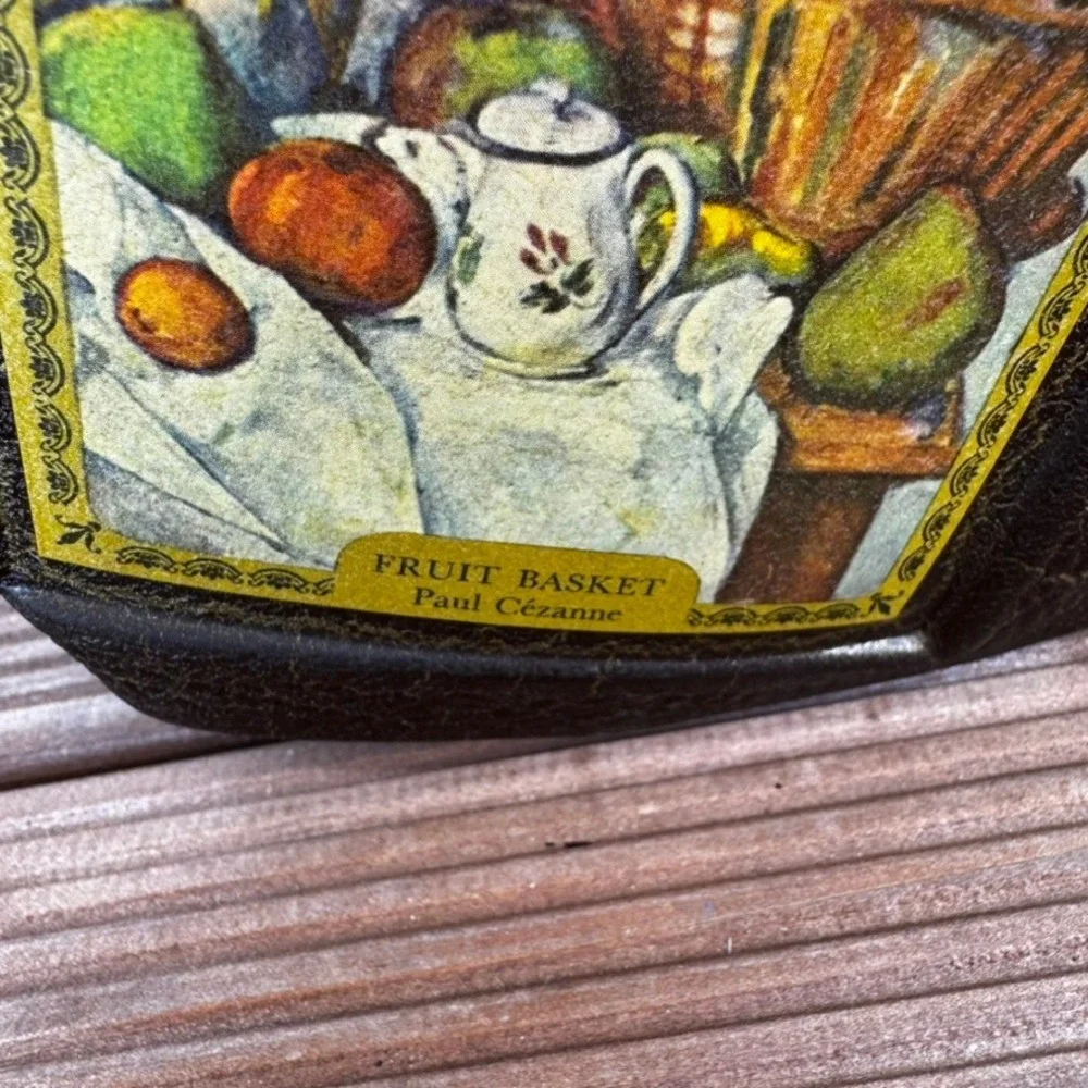 Jim Beams Choice Empty Decanter Bottle Paul Cezanne Fruit Basket Art Display